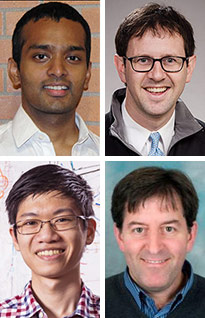 pictures of Shyam Gollakota, Jacob Sunshine, Justin Chan and Thomas Rea