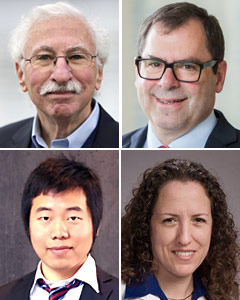 pictures of Buddy Ratner, Jonathan Himmelfarb, Le Zhen and Elina Quiroga