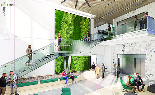 artist rendering of new medical school building