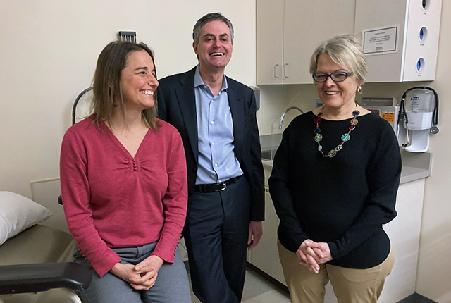 picture of Jacqueline Raetz, Barak Gaster and Annette Fitzpatrick of UW Medicine