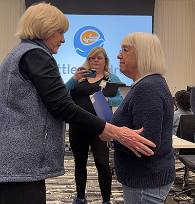 Mary-Claire King with Senator Patty Murray