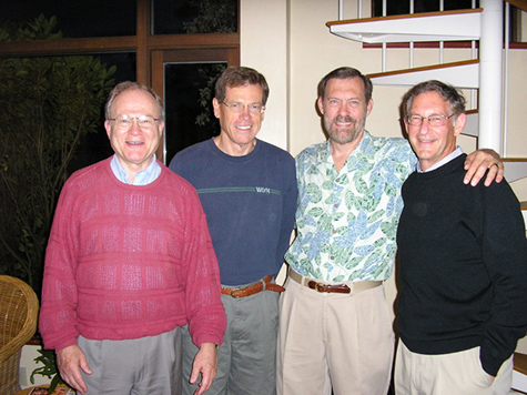 King Holmes with past trainees Walter Stamm, Hunter Handsfield and Larry Corey