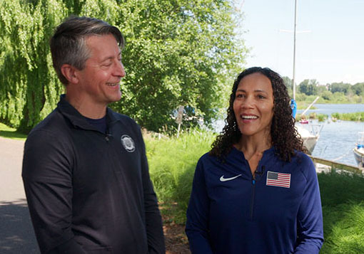 picture of Brian Krabak and Monique Burton of UW Medicine