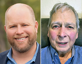 pictures of Dr. James McCabe and John Steenmeyer