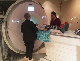 A child is prepared for an MRI at UW Medicine.