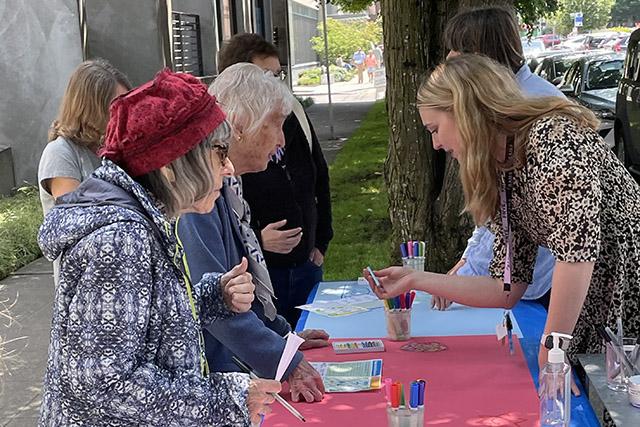 Art activity at Seattle brain health event