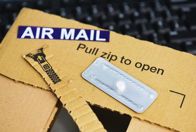 mail with abortion pill on outside