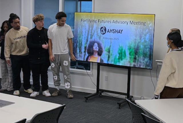 Participants in an advisory meeting for an Allies in Healthier Systems for Health and Abundance in Youth (AHSHAY)