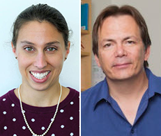 pictures of Amy Wilfert and Evan Eichler of the University of Washington Department of Genome Sciences